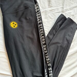 NFL Steelers Black Kids Leggings